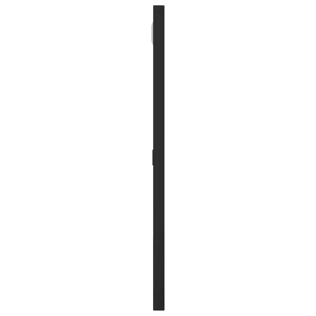 Square Wall Mirror Black 40x40 cm Iron Frame Minimalist Home Decor Hanging