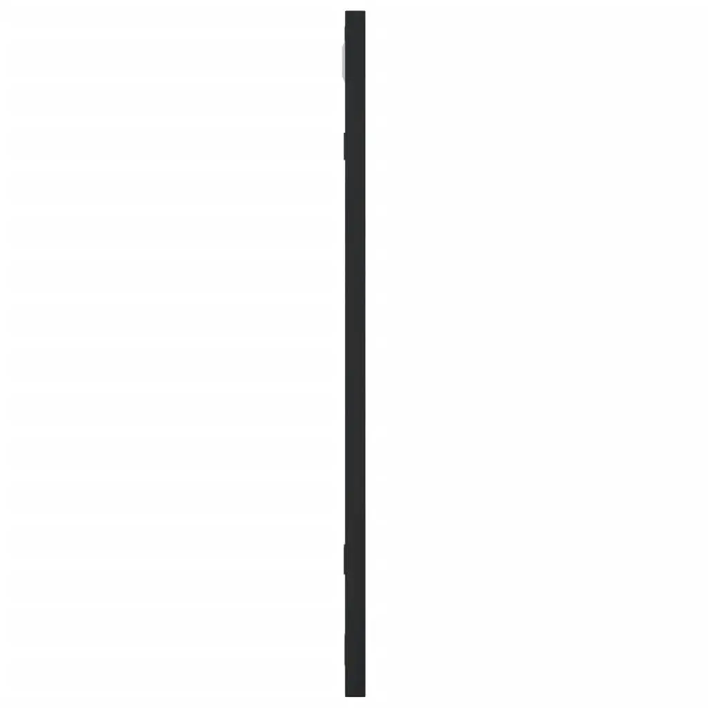 Square Wall Mirror Iron Frame Black 50x50cm Minimalist Home Decor for Bedroom Living Room Bathroom