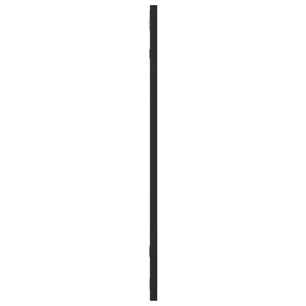 Wall Mirror Square Black 60x60cm Glass Iron Frame Minimalist Home Decor Hanging