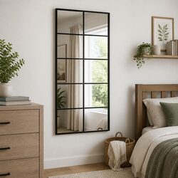 Functional Black Wall Mirror 50x100 cm for Any Room
