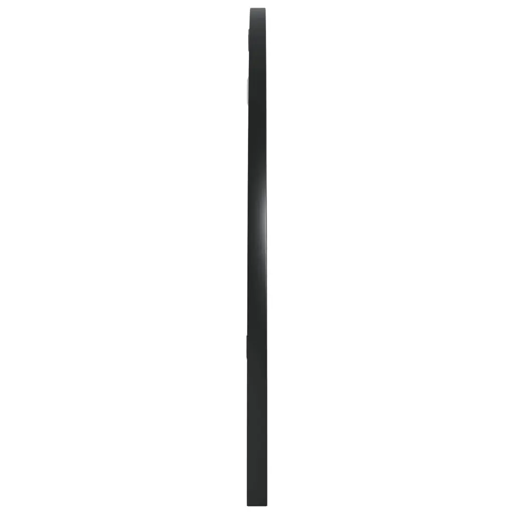 Wall Mirror Black Arch Iron Frame 80x40 cm Bedroom Hallway Living Room Decor