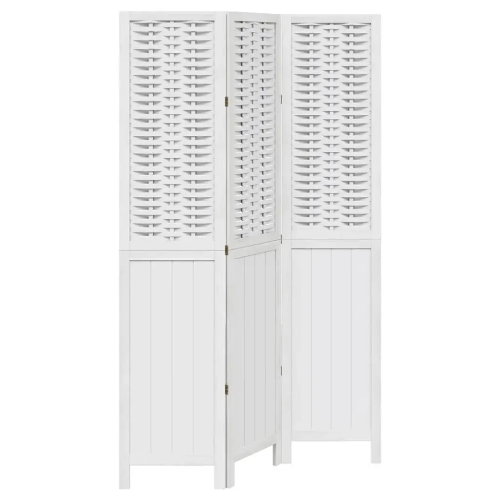 Room Divider 3 Panels White Folding Privacy Screen Indoor Partition Bedroom