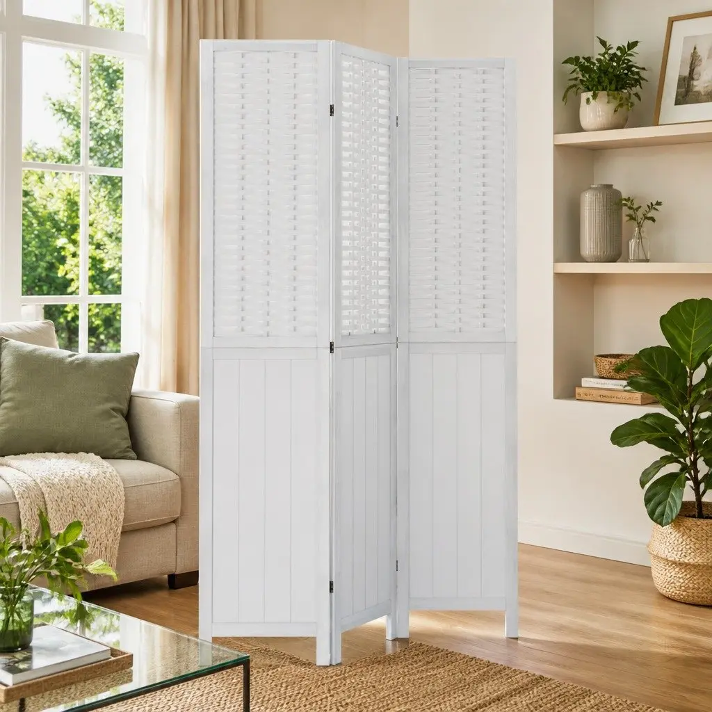 3-Panel Room Divider for Various Indoor Settings