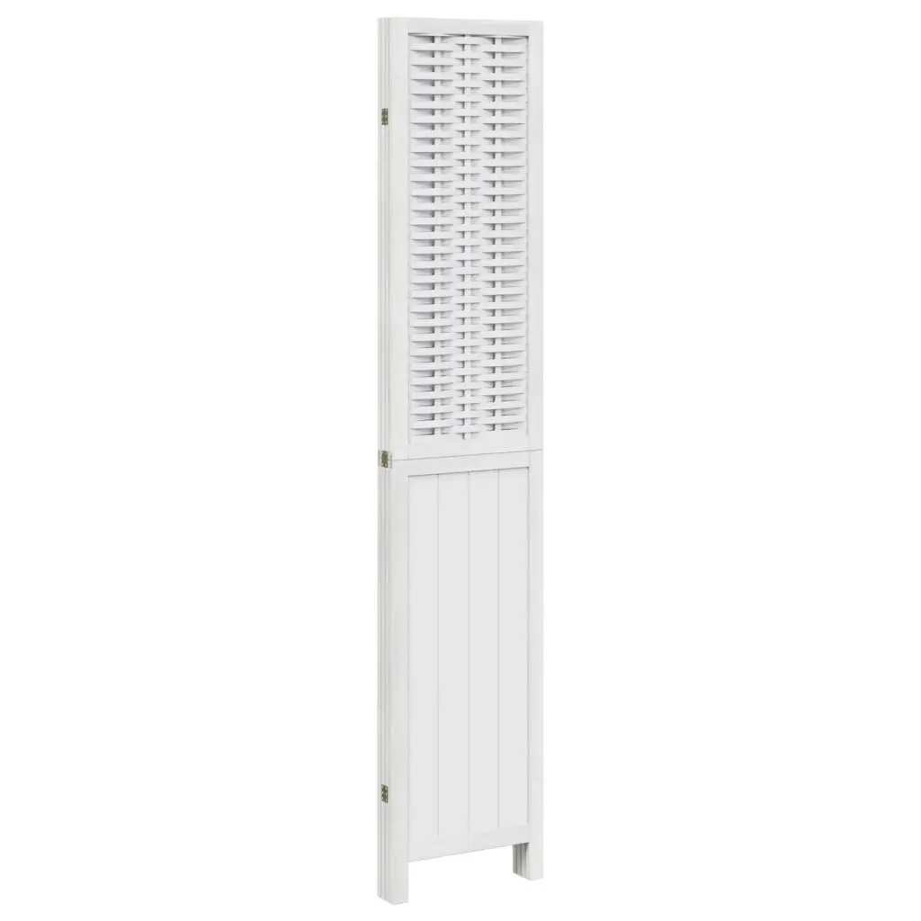 Room Divider 4 Panels White Folding Privacy Screen Partition Indoor Decorative