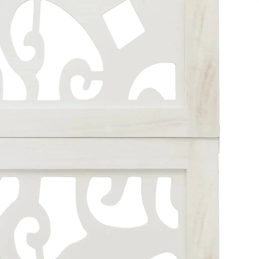 Room Divider 3 Panels White Folding Privacy Screen Indoor Partition Decorative