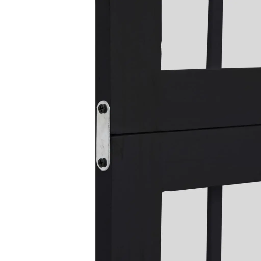 Room Divider 3 Panels Black Folding Privacy Screen Indoor Bedroom Living Space