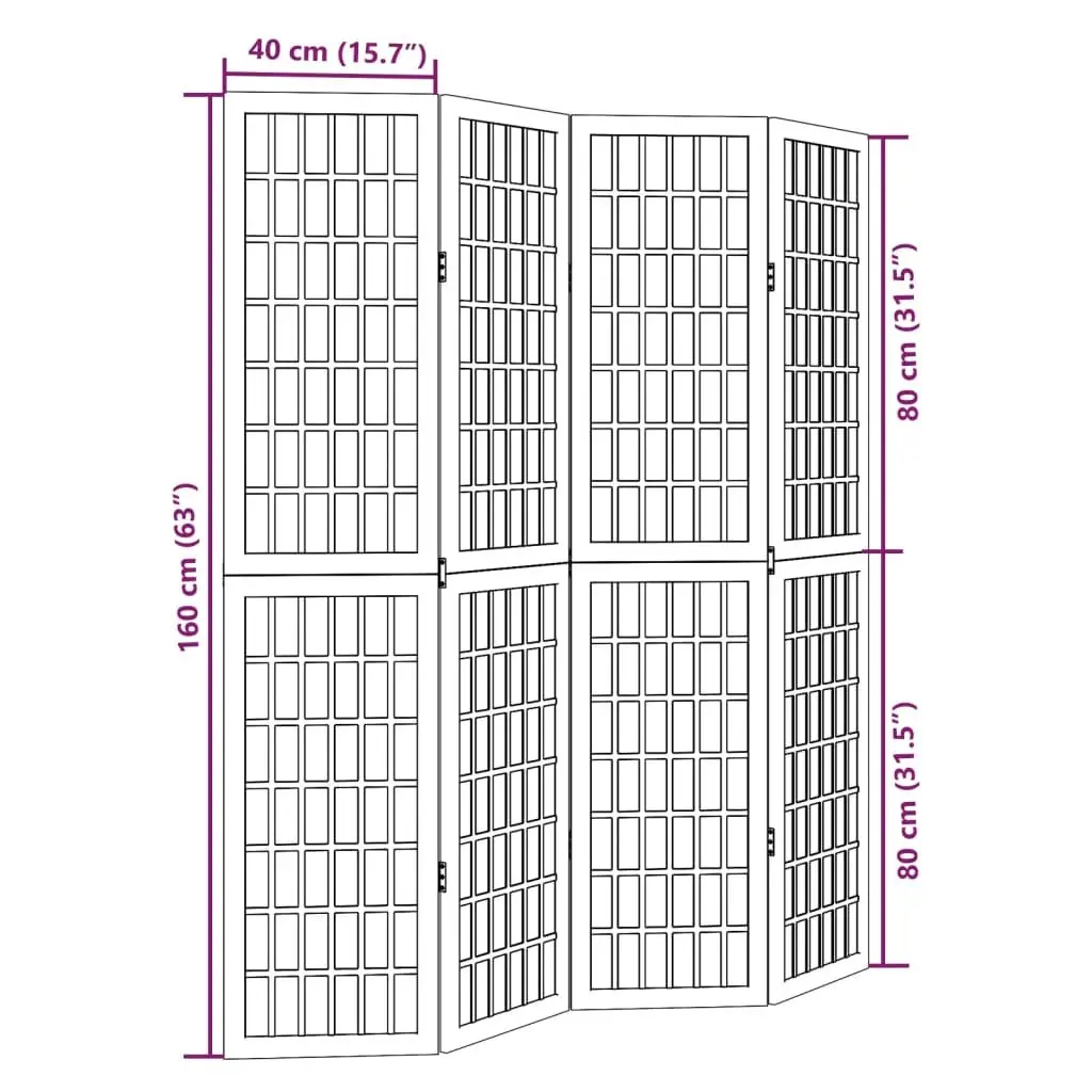 4 Panel Room Divider for Home Use