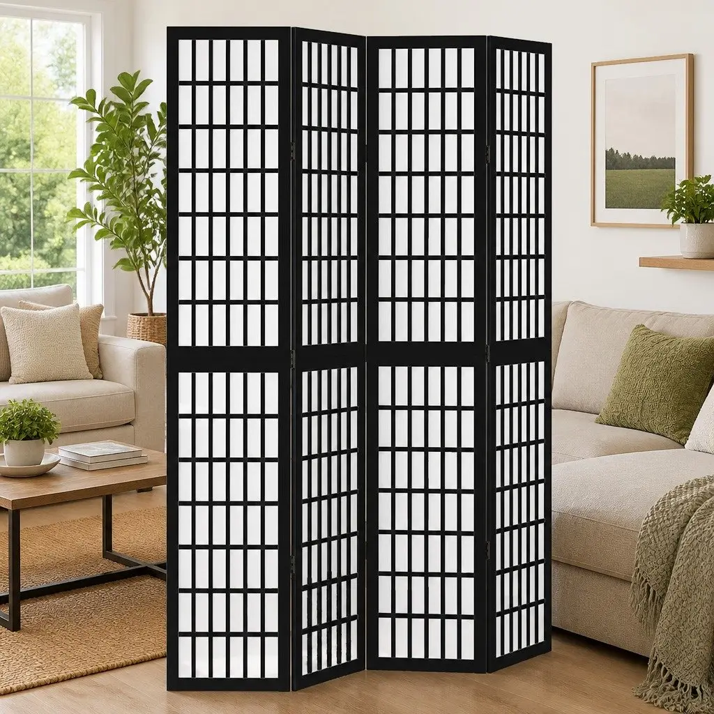 4-Panel Room Divider for Living Areas