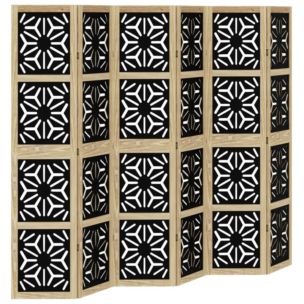 Room Divider 6 Panels Folding Privacy Screen Partition Indoor Decorative