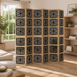 Room Divider 6 Panel Folding Privacy Screen Indoor Bedroom Living Space