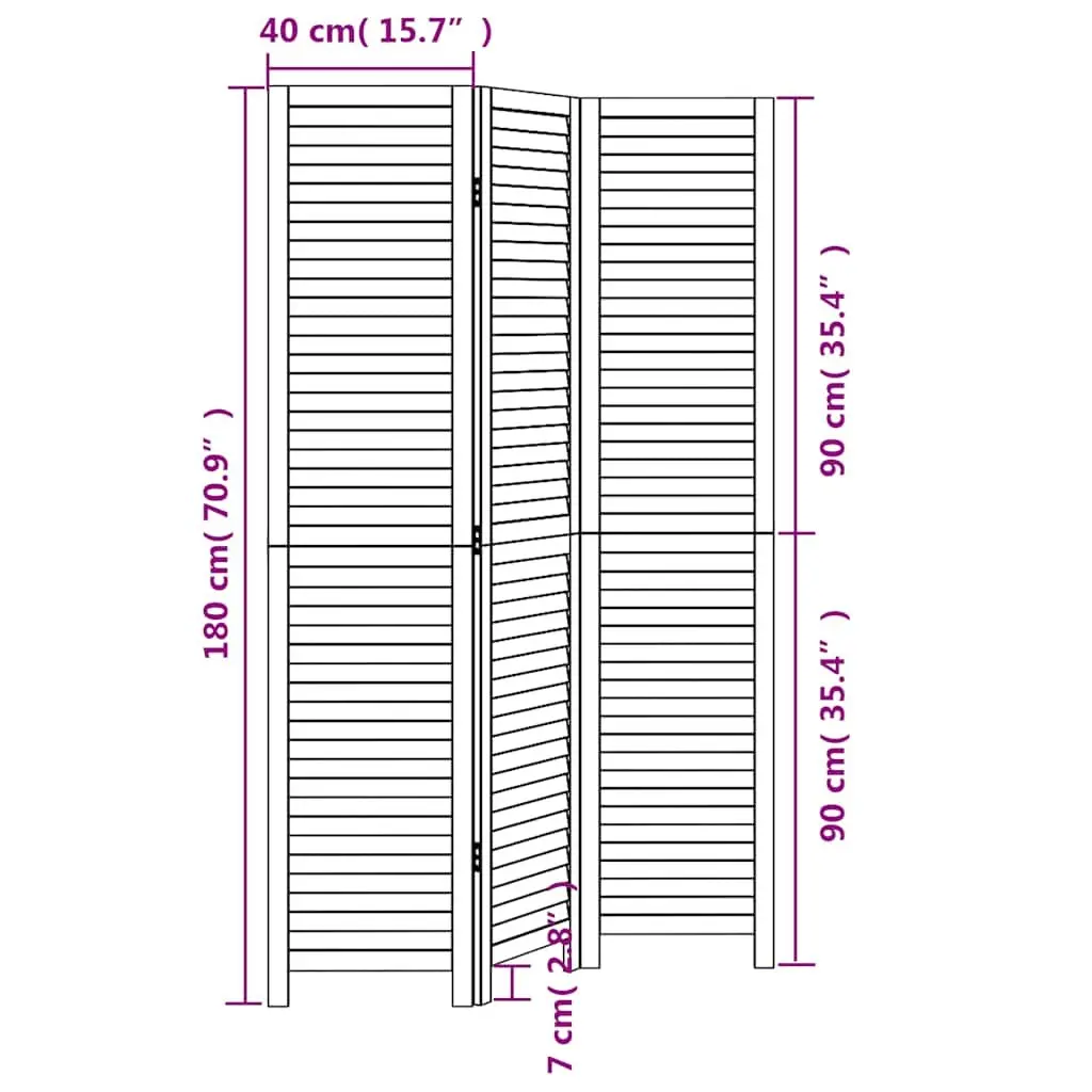 3-Panel Room Divider for Home and Office