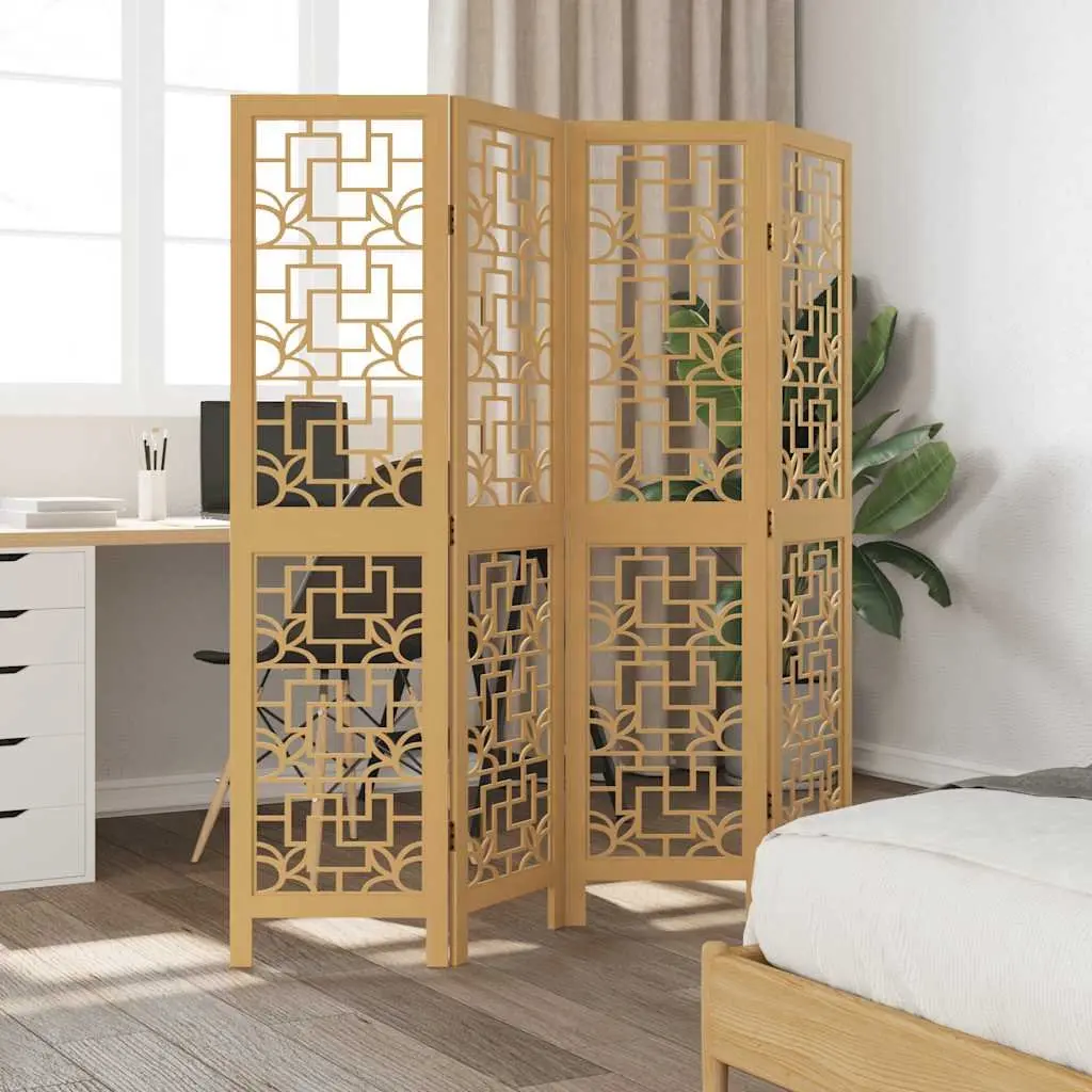 4-Panel Room Divider for Various Spaces