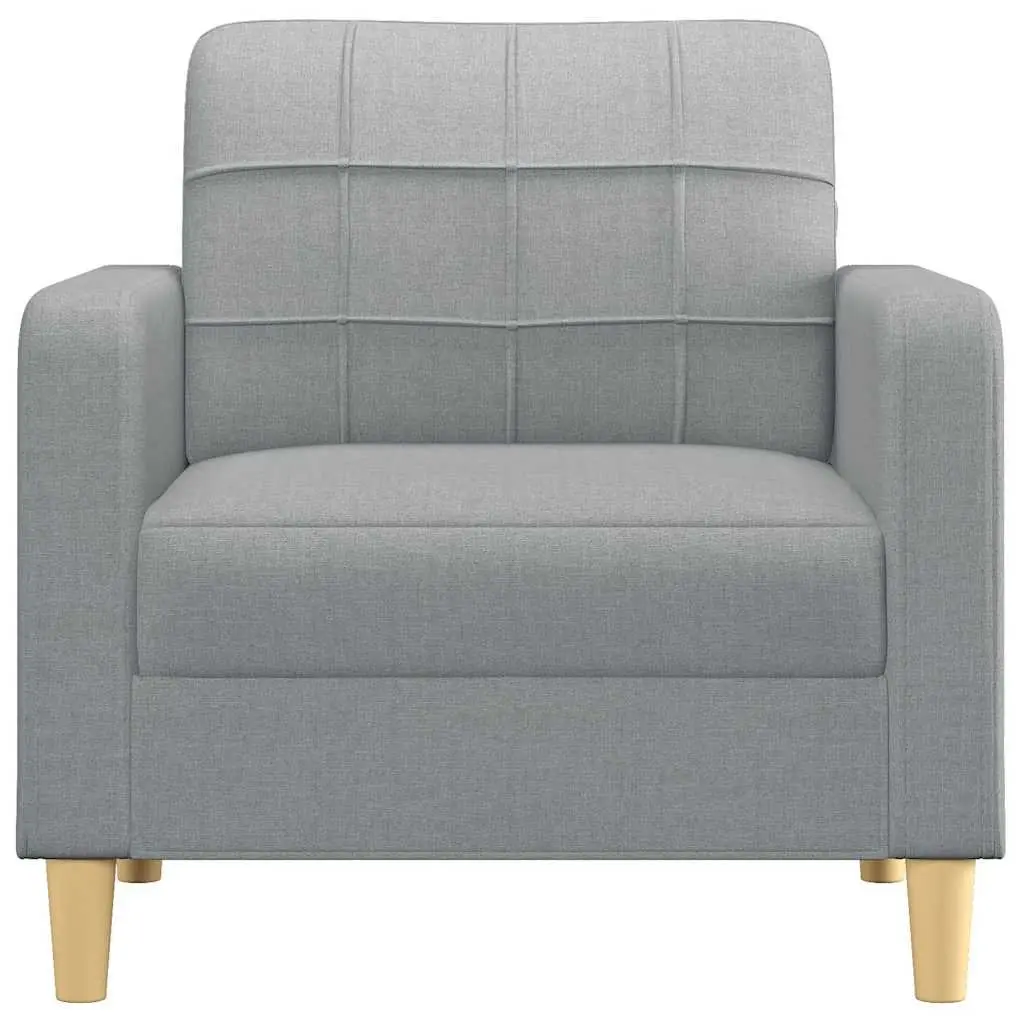 Sofa Chair Fabric 60cm Grey Armchair Living Room Lounge Seat
