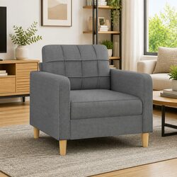Versatile Grey Fabric Lounge Chair for Your Home