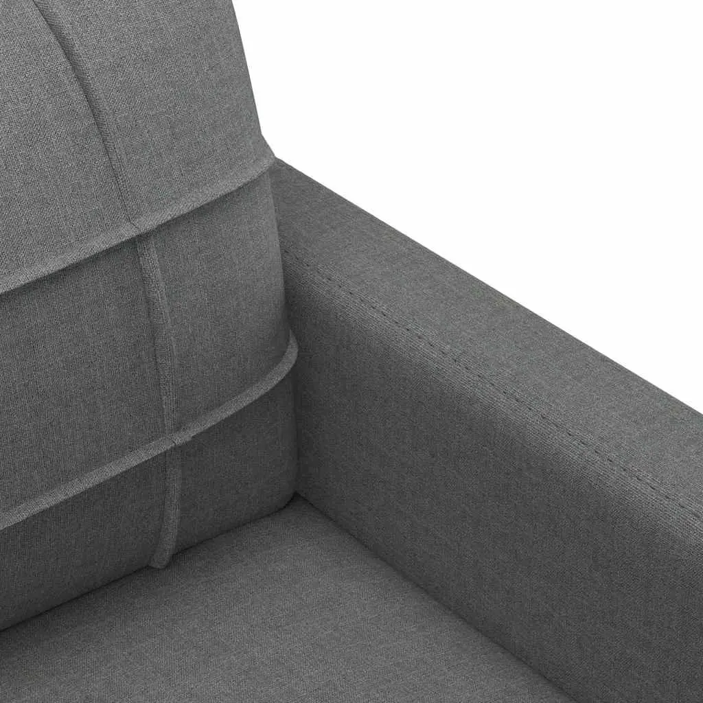 Sofa Chair Fabric 60cm Grey Armchair Living Room Padded Lounge Furniture