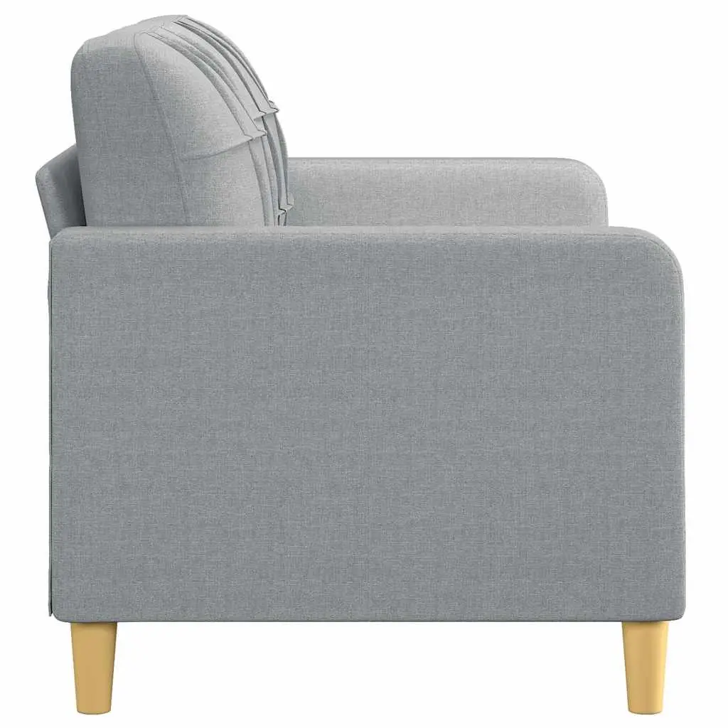 2-Seater Sofa Light Grey 140cm Lounge Couch Living Room Furniture Modern Design
