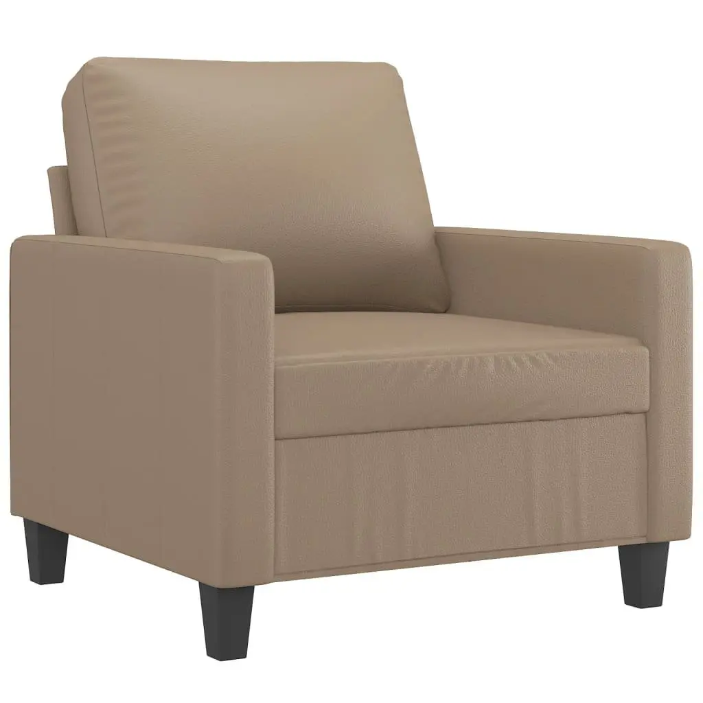 Sofa Chair Faux Leather Brown 60 cm
