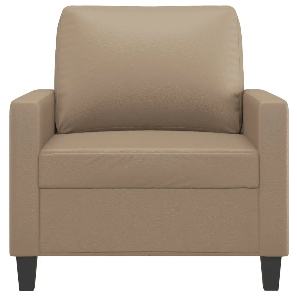 Sofa Chair Faux Leather Brown 60 cm
