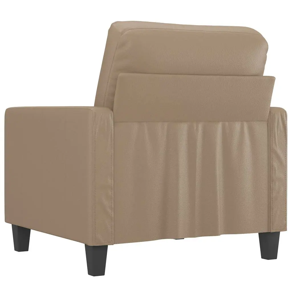 Sofa Chair Faux Leather Brown 60 cm