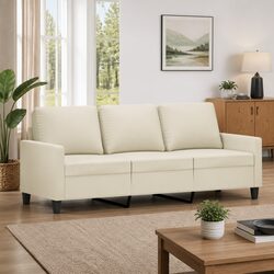 Versatile 3-Seater Sofa for Your Home - 180cm Cream Couch