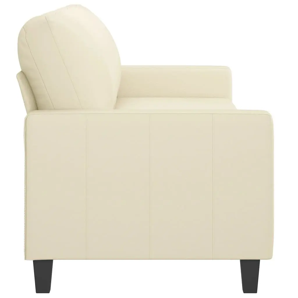 180cmFauxLeatherCream3SeaterSofaModernLoungeCouchLivingRoomFurniture