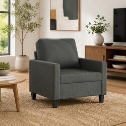 Practical Grey Sofa Chair for Relaxing at Home