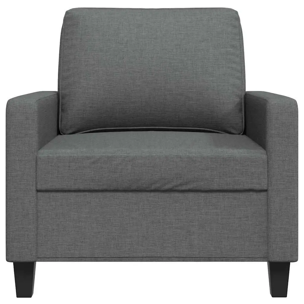 Sofa Chair Fabric 60cm Grey Modern Armchair Lounge Seat