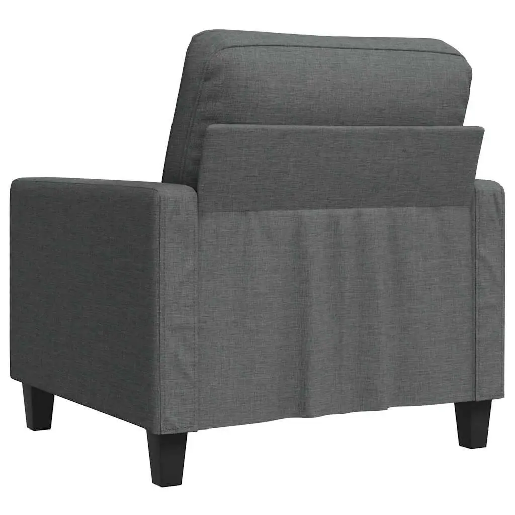 Sofa Chair Fabric 60cm Grey Modern Armchair Lounge Seat