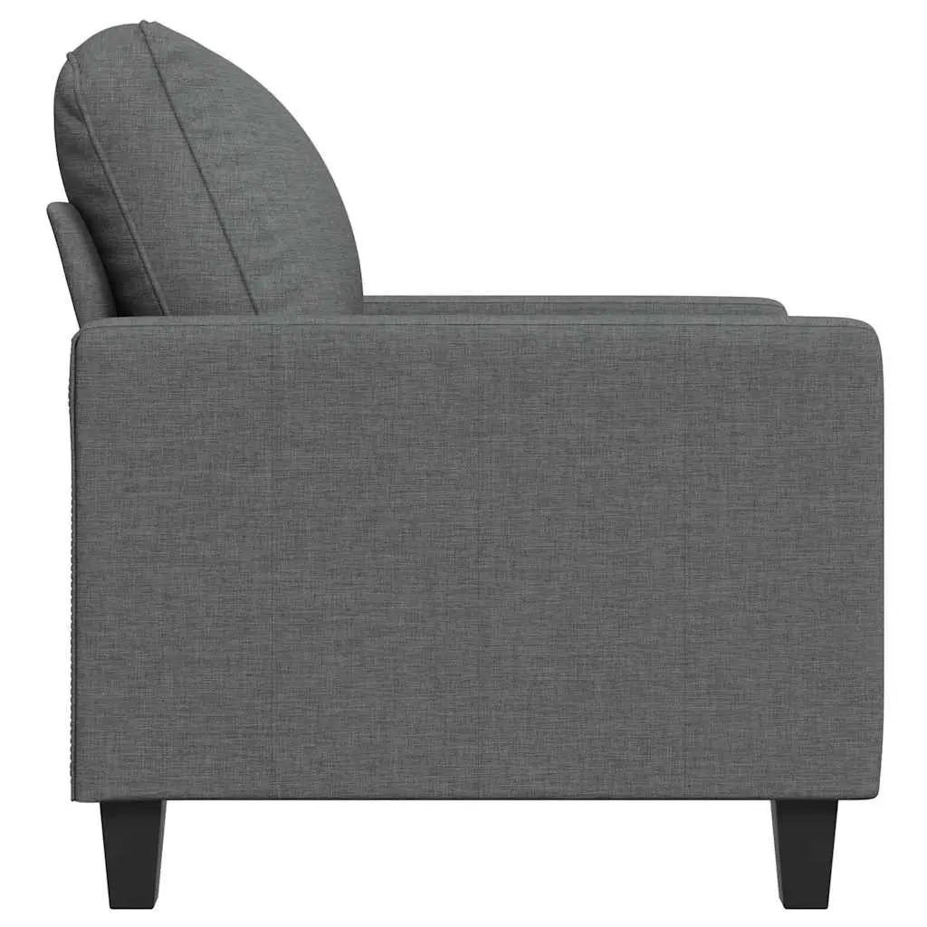 Sofa Chair Fabric 60cm Grey Modern Armchair Lounge Seat