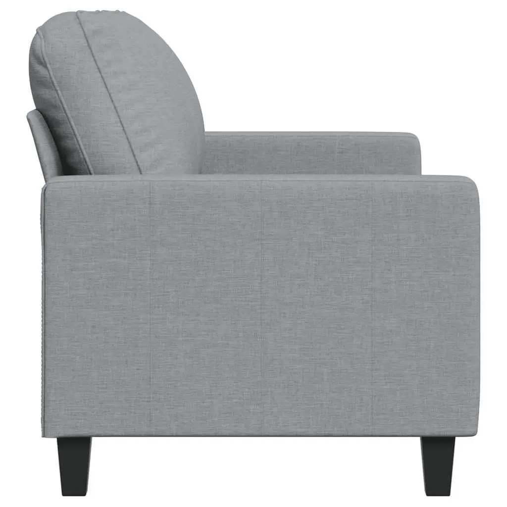 2-Seater Sofa Fabric Upholstered 140cm Grey