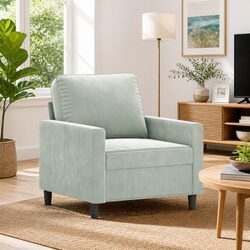 Practical Grey Sofa Chair 60cm for Living Spaces