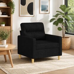 Practical Black Sofa Chair for Cozy Living Spaces
