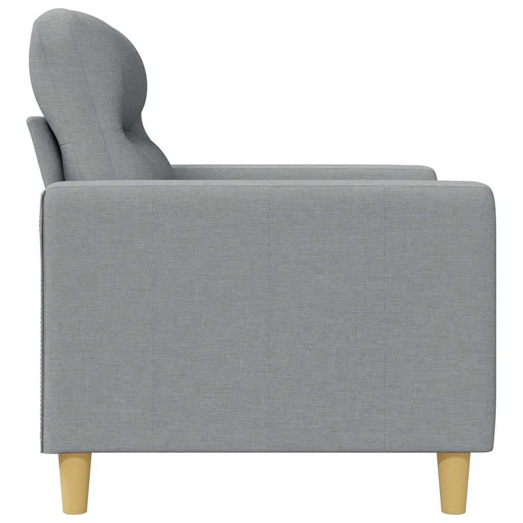2-Seater Sofa Grey Fabric 120cm Upholstered Couch Lounge Settee Living Room