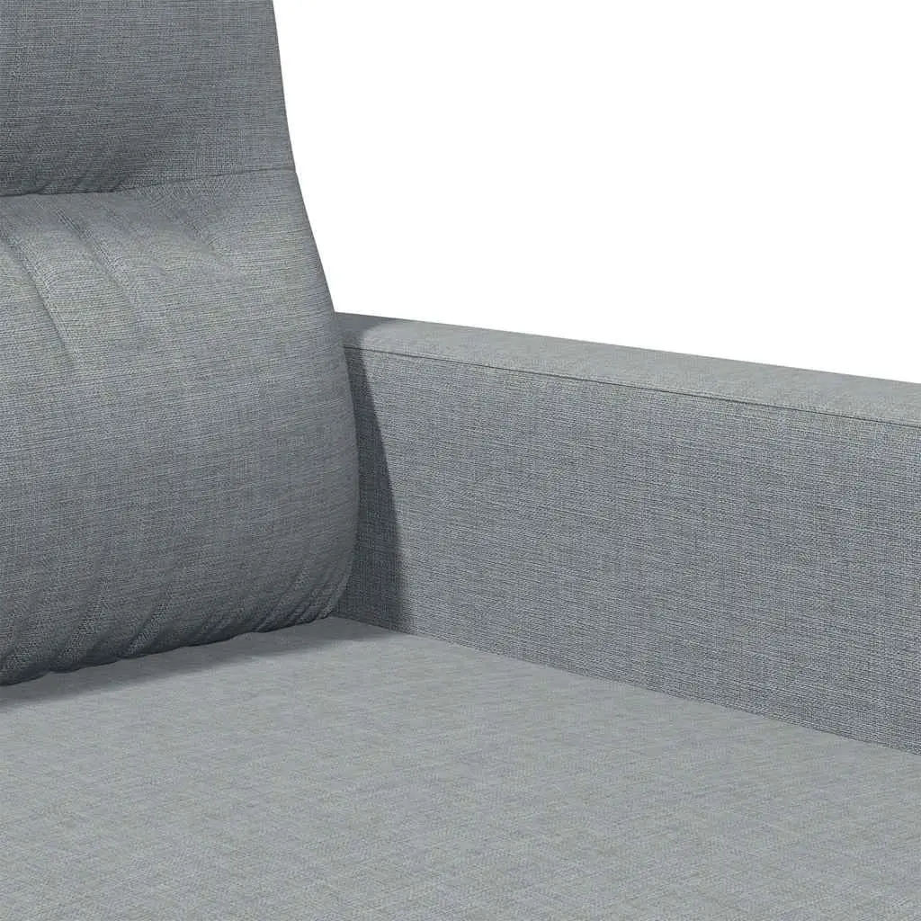 2-Seater Sofa Grey Fabric 120cm Upholstered Couch Lounge Settee Living Room