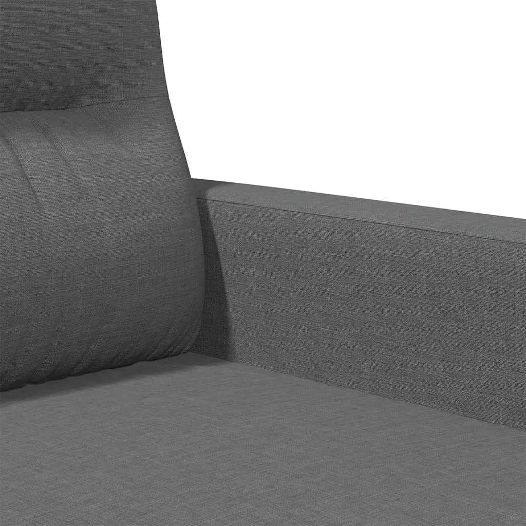 3-Seater Sofa Grey Fabric 180cm Modern Living Room Couch Lounge Seat Furniture