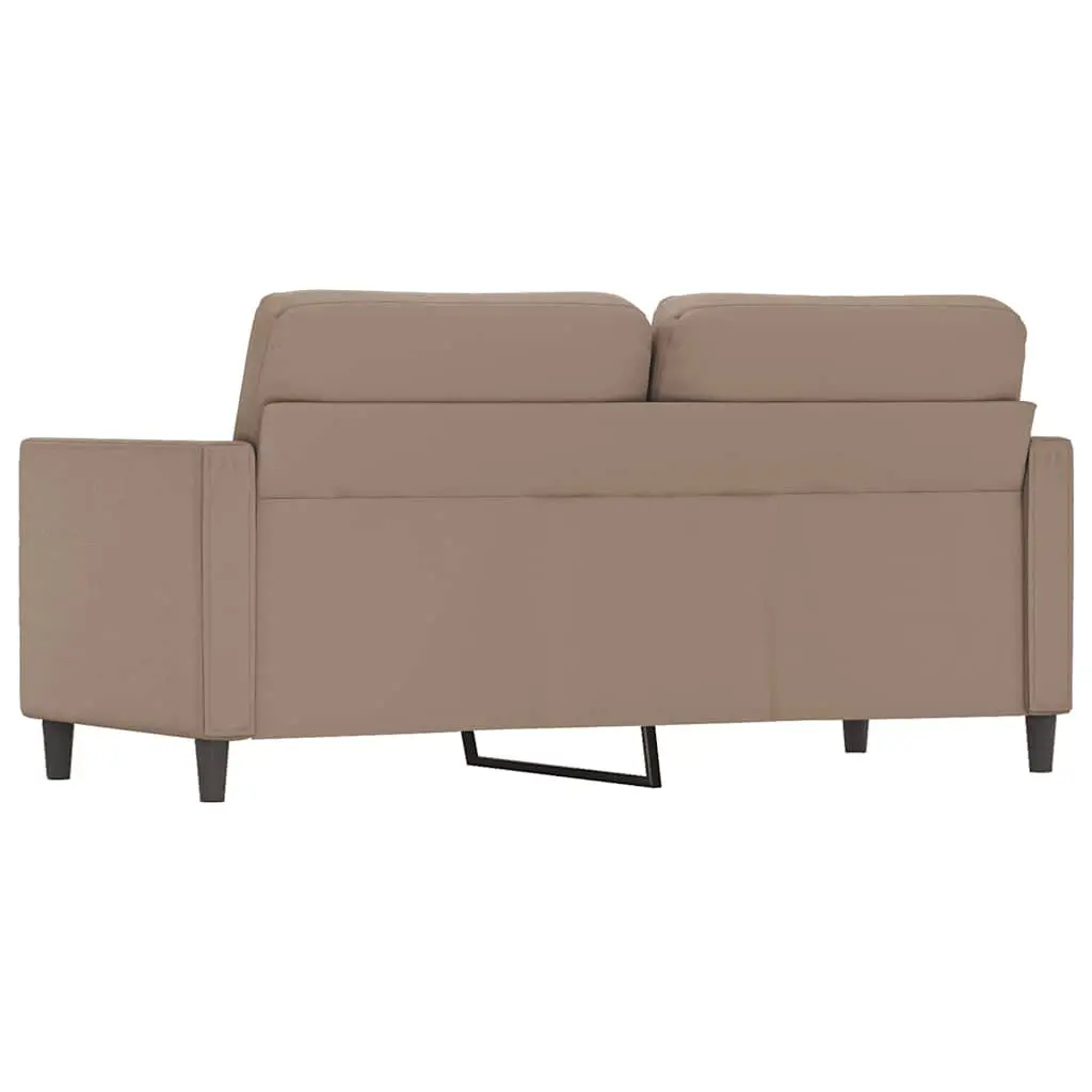 2-Seater Sofa Faux Leather 140cm Brown Modern Lounge Couch