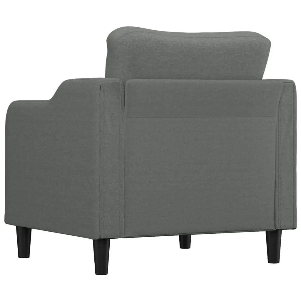 Sofa Chair Fabric 60cm Grey Single Seat Armchair Living Room Furniture