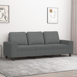 Practical 3-Seater Grey Sofa for Various Living Spaces