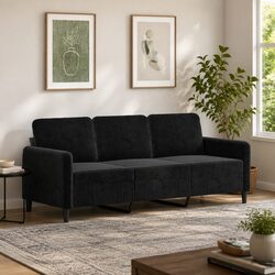 Perfect Black Sofa for Relaxing and Entertaining