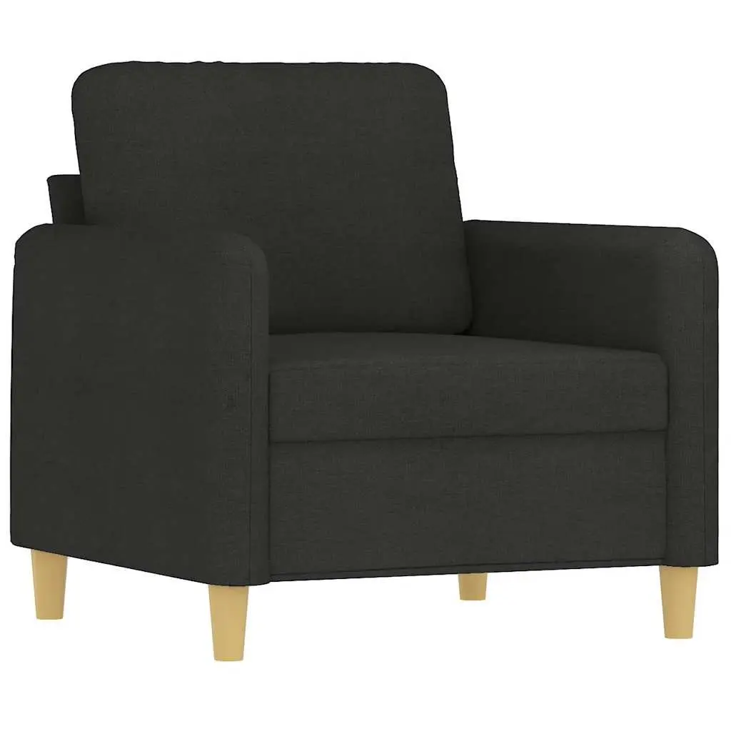 Black Fabric Sofa Chair for Relaxation