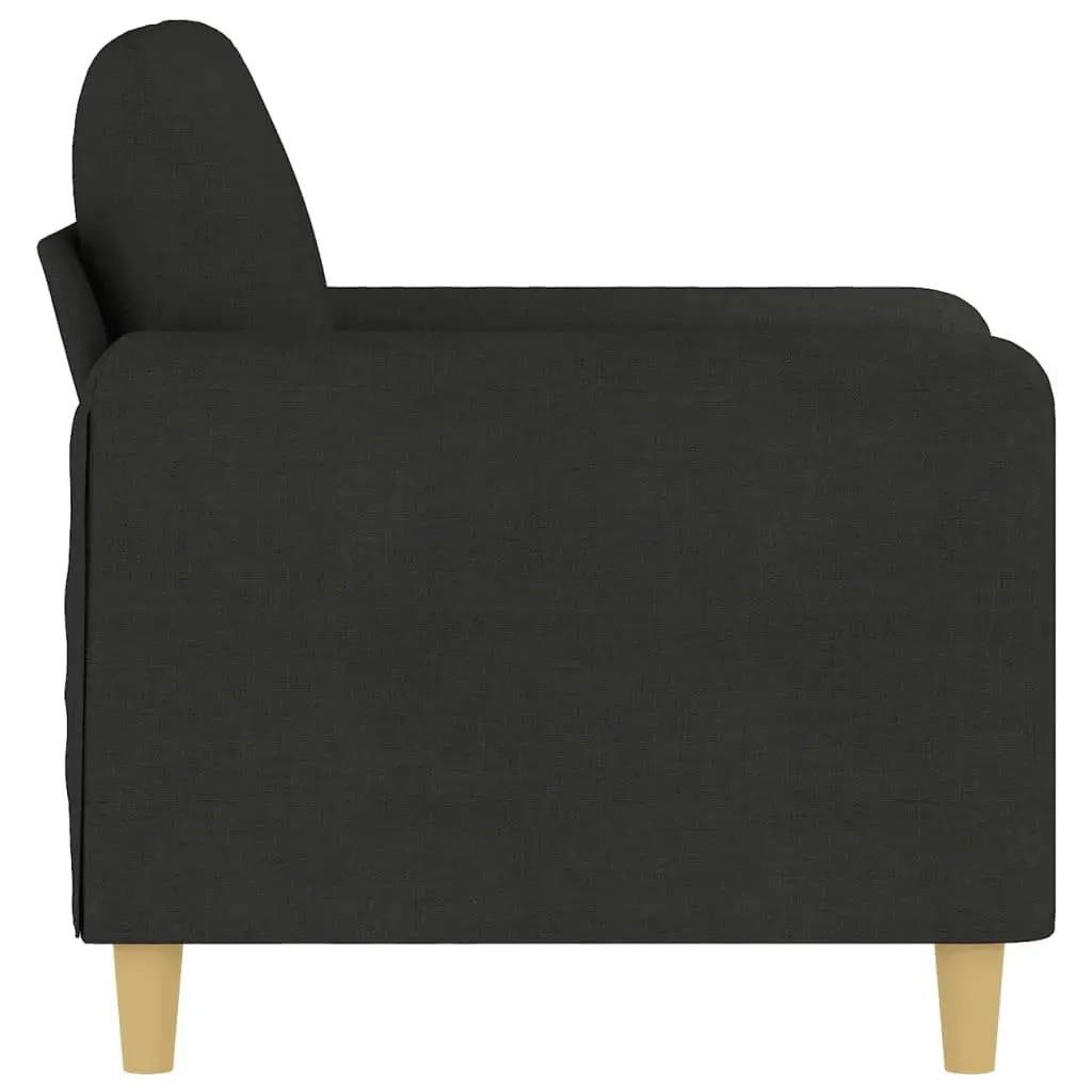 Black Fabric Sofa Chair for Relaxation