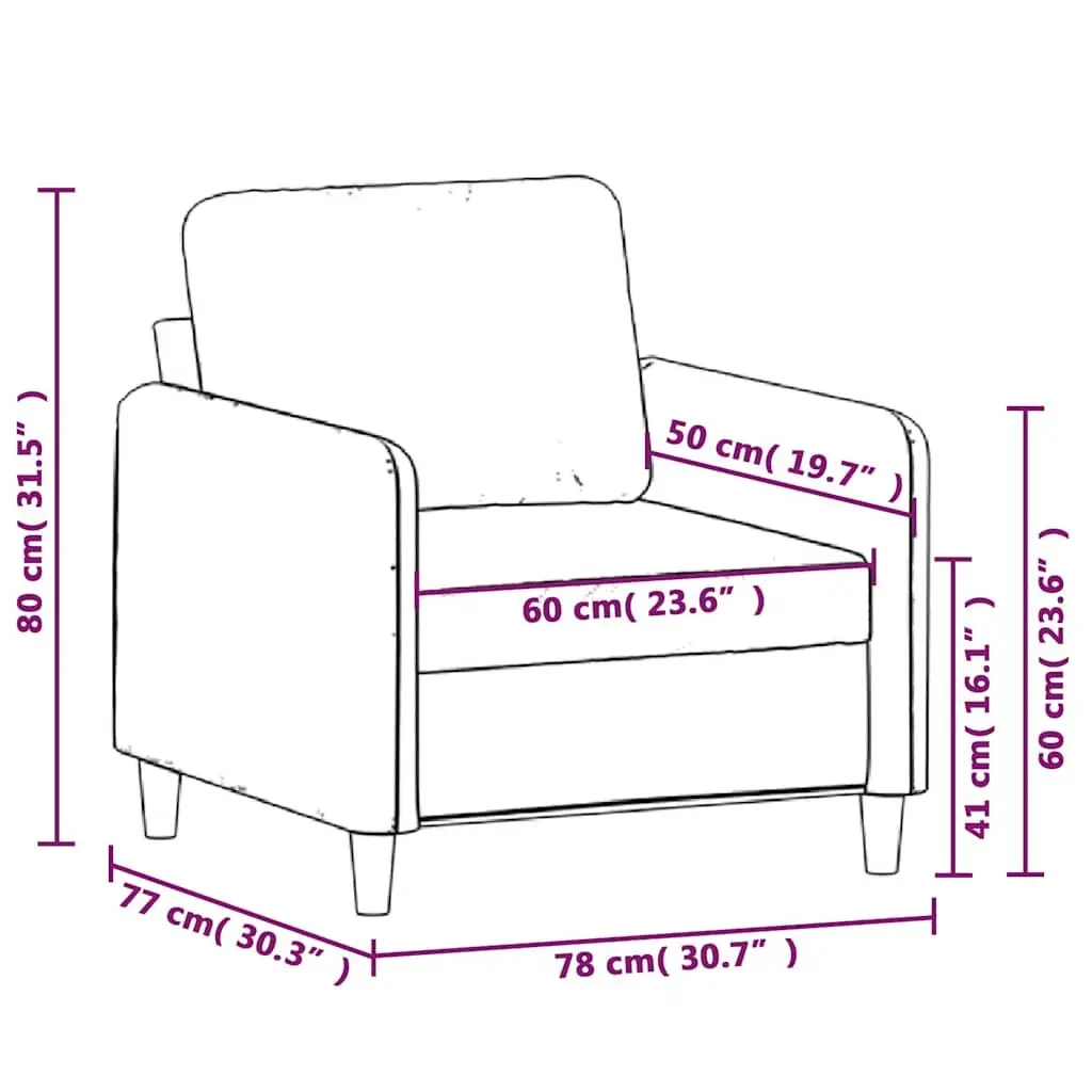 Black Fabric Sofa Chair for Relaxation