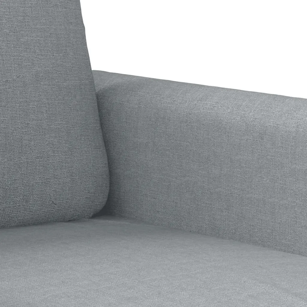 3-Seater Sofa Grey Fabric 180cm Upholstered Couch Living Room Furniture