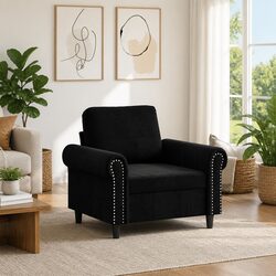 Ideal Black Velvet Sofa Chair for Your Home Setup