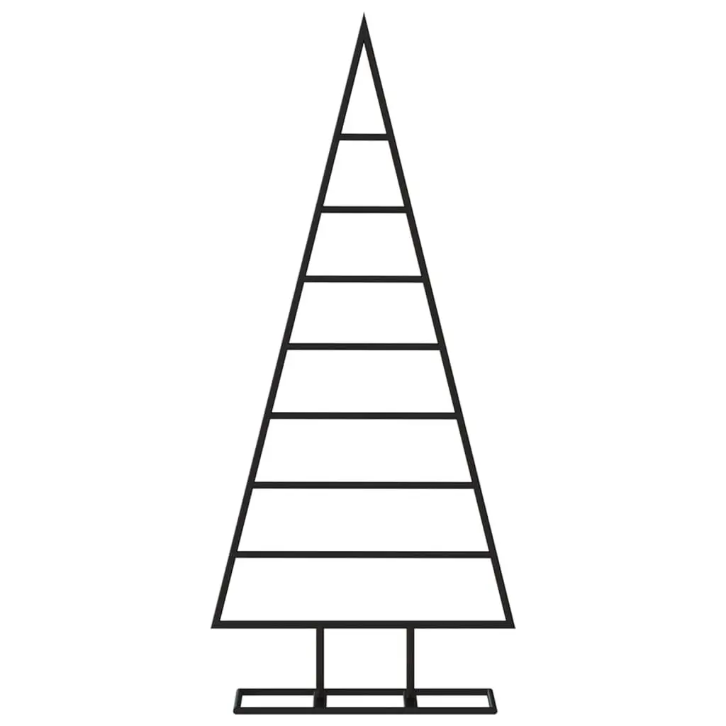 Metal Christmas Tree Frame Steel 125cm Black Modern DIY Holiday Decoration
