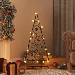Practical 90cm Black Metal Christmas Tree Frame for Your Home