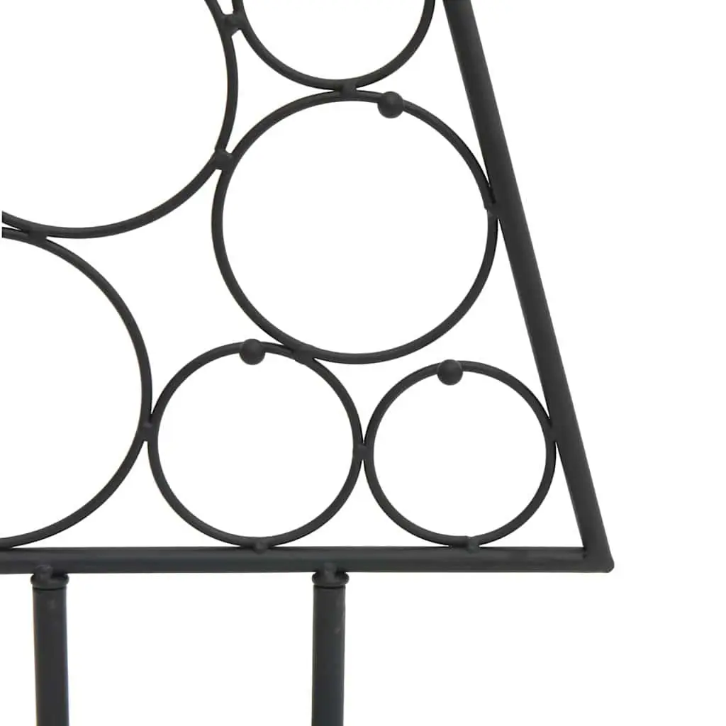 Metal Christmas Tree Frame Steel 125cm Black DIY Decoration