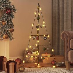 Ideal 100cm Black Metal Christmas Tree Frame for Your Home