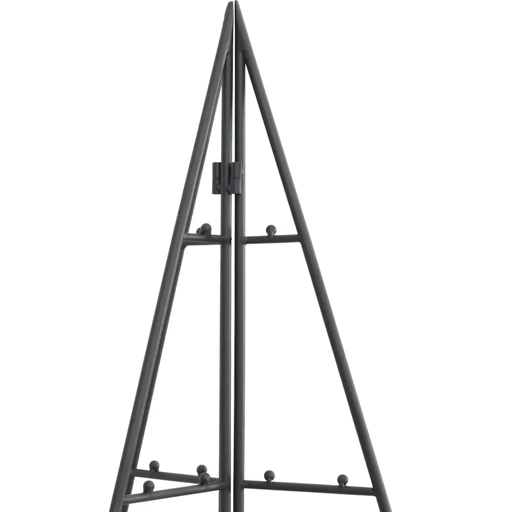 Metal Christmas Tree Frame 100cm Black Decoration DIY Xmas Stand Modern