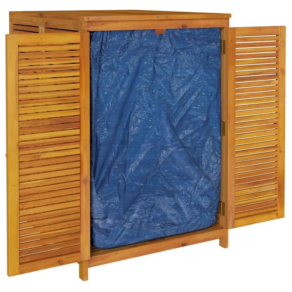Outdoor Storage Box Solid Acacia Wood Brown 70x87x104 cm Garden Furniture